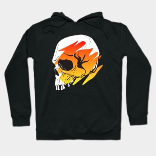 Skull Swoosh Fire Gradient Hoodie